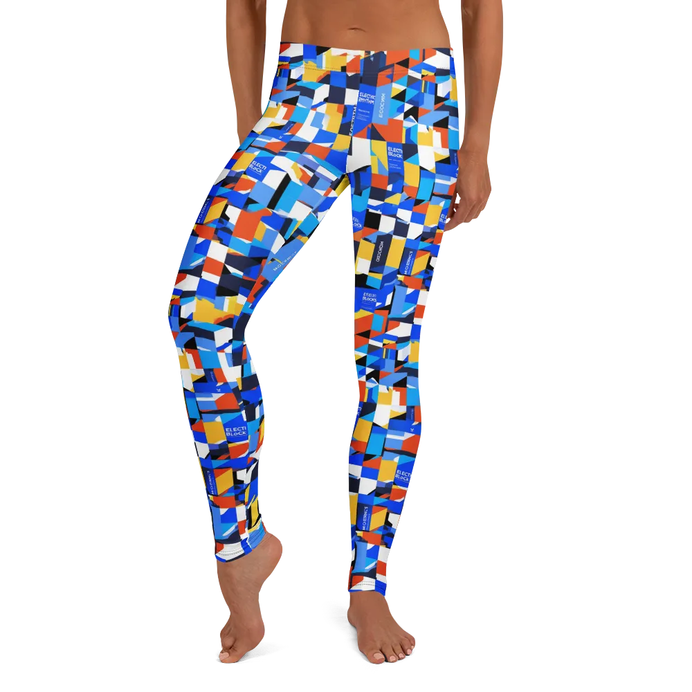 Electric Block Party on Leggings — Front