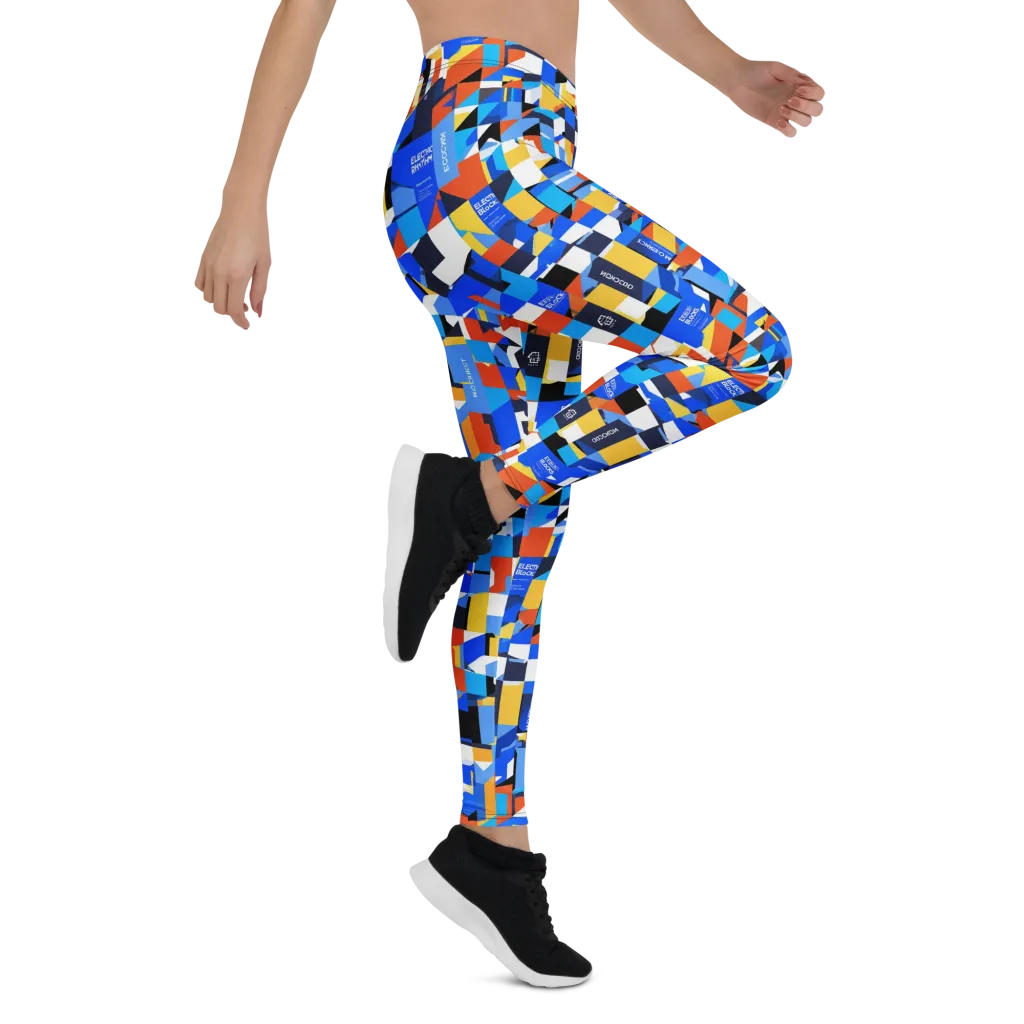 Electric Block Party on Leggings — Right