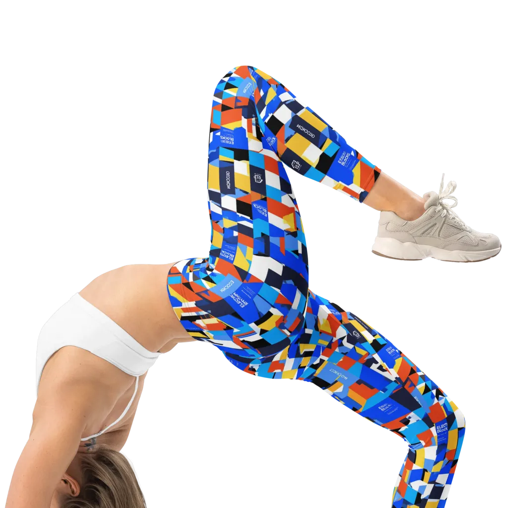 Electric Block Party on Leggings — Right