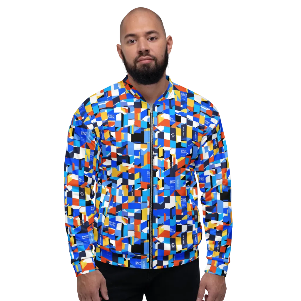 Electric Block Party on Bomber Jacket — Front