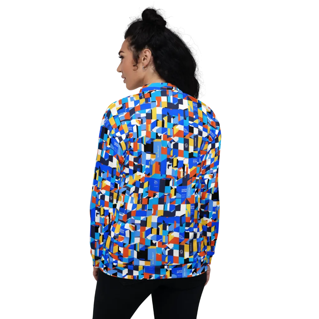 Electric Block Party on Bomber Jacket — Back