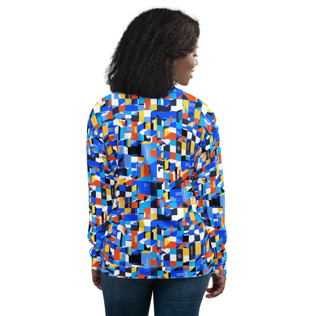 Electric Block Party on Bomber Jacket — Back