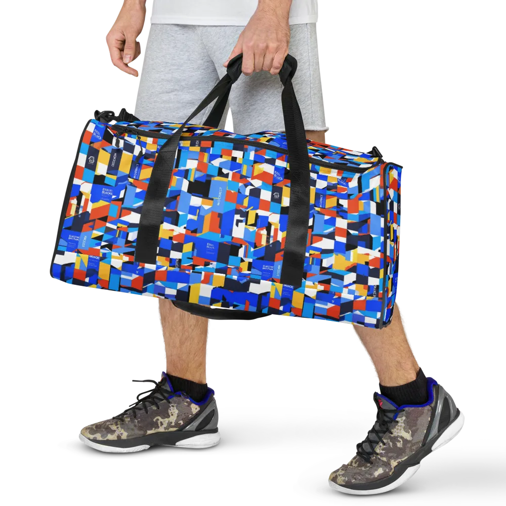 Electric Block Party on Duffle Bag — Front