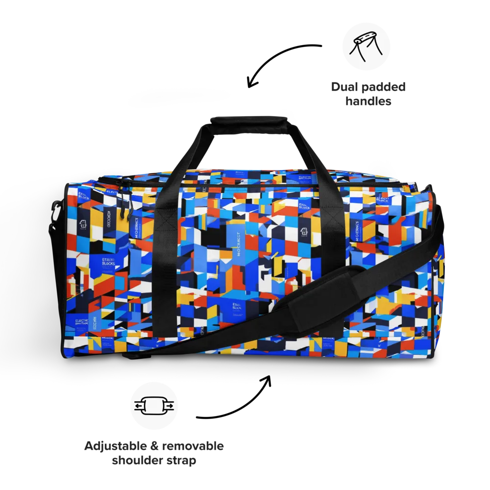 Electric Block Party on Duffle Bag — Front