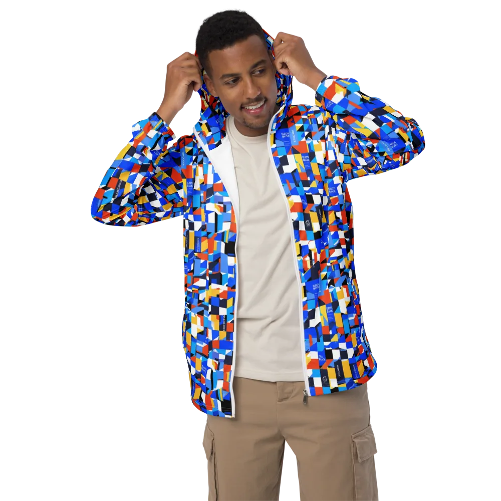 Electric Block Party on Men's Windbreaker — Front