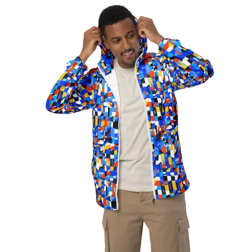 Electric Block Party on a Men's Windbreaker