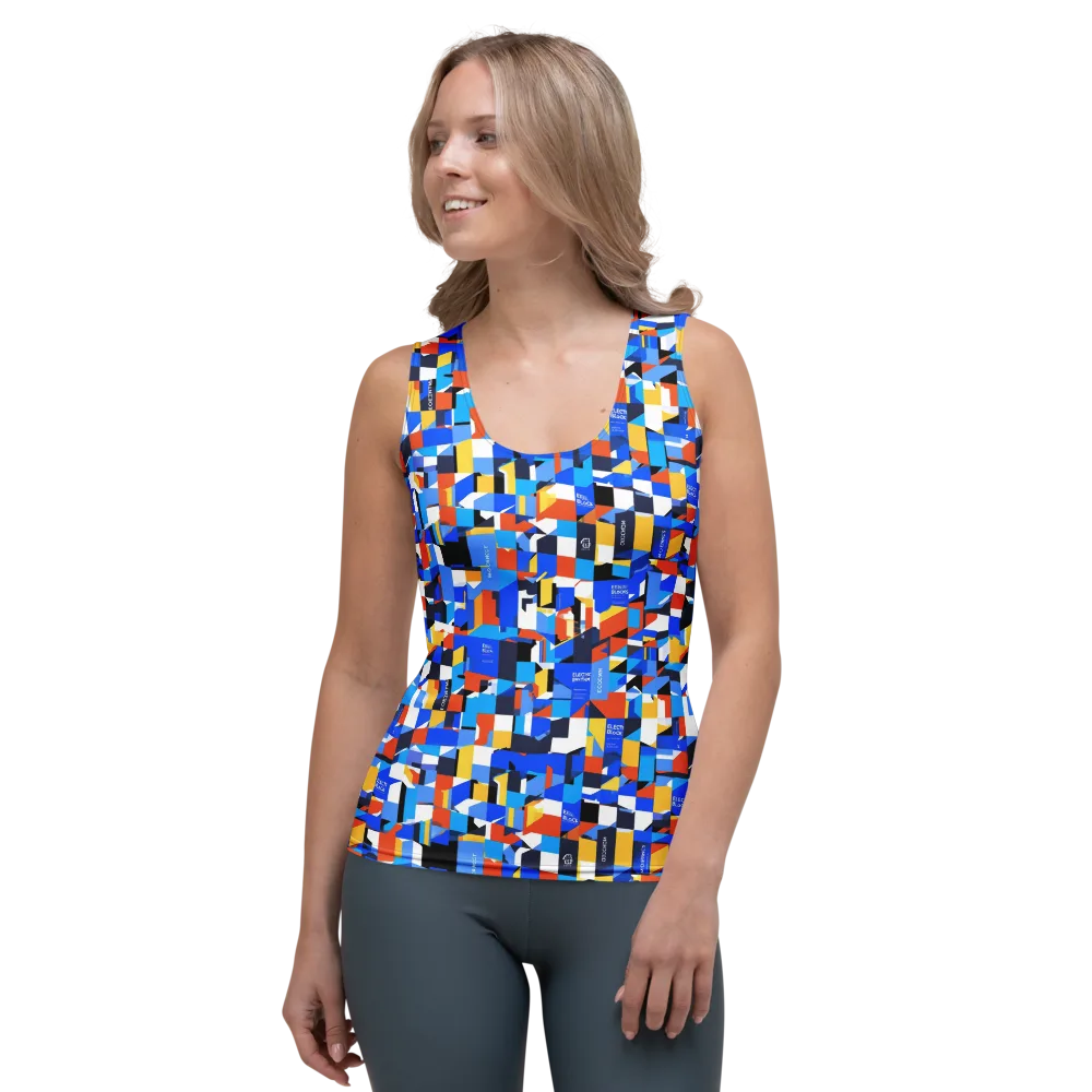Electric Block Party on Women's Tank Top — Front