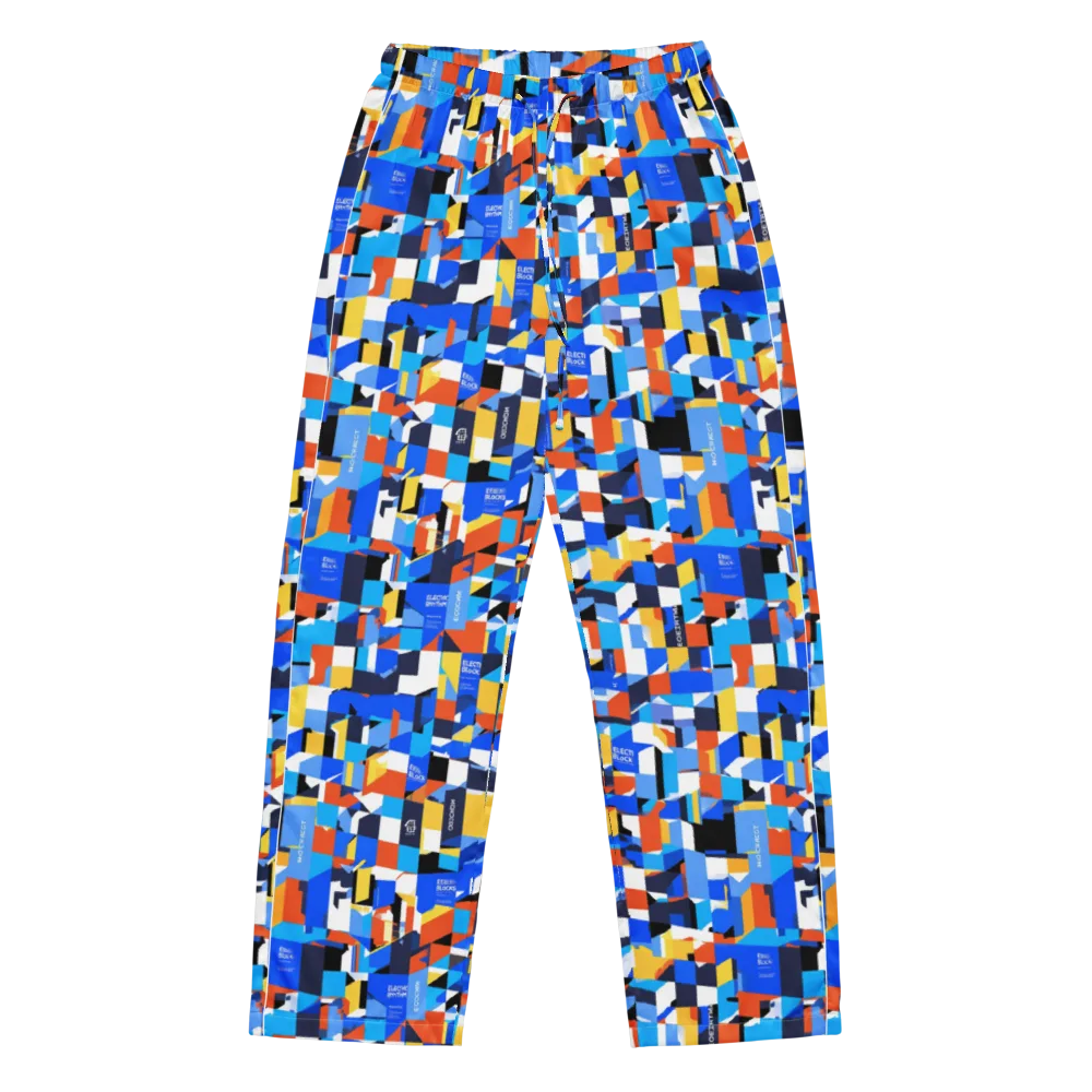Electric Block Party on Women's Pajama Pants — Front