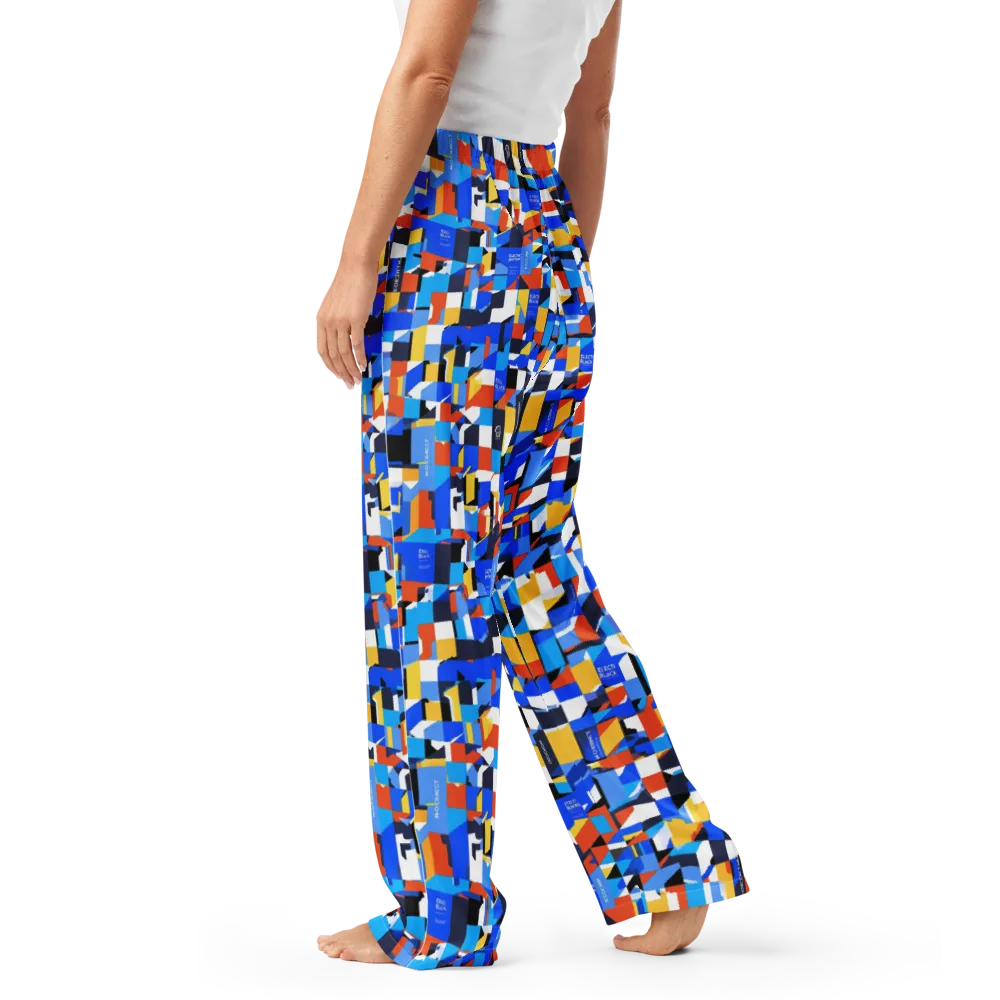 Electric Block Party on Women's Pajama Pants — Left