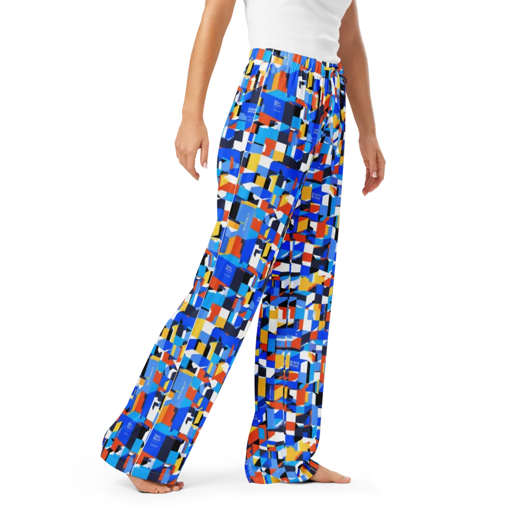 Electric Block Party on Women's Pajama Pants — Right Front