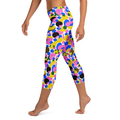 Candy Orchard on a Capri Leggings