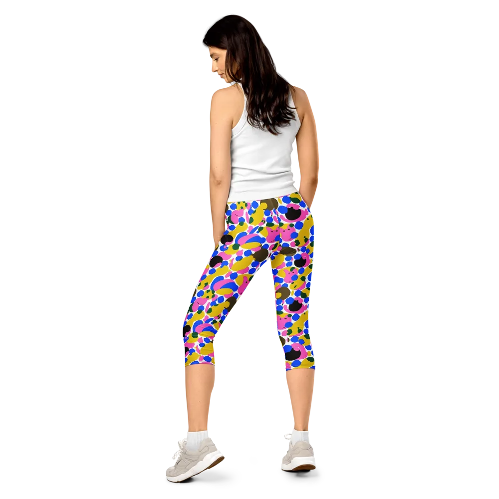 Candy Orchard on Capri Leggings — Back