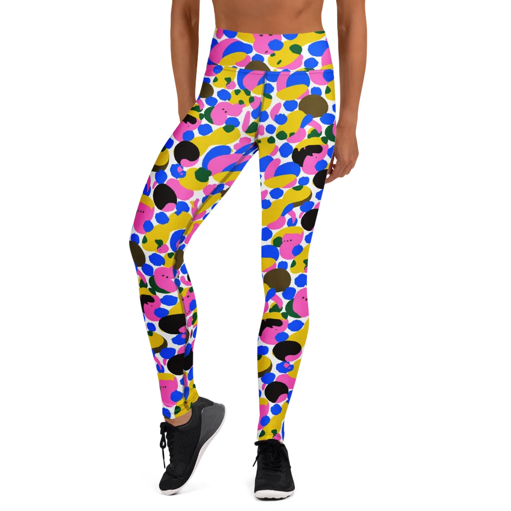 Candy Orchard on Yoga Leggings — Front