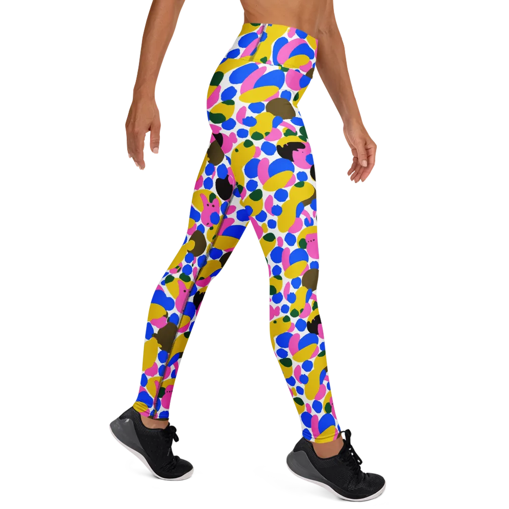 Candy Orchard on Yoga Leggings — Right