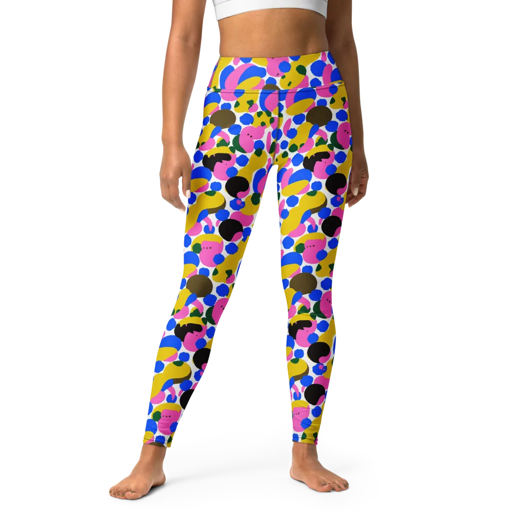Candy Orchard on Yoga Leggings — Front