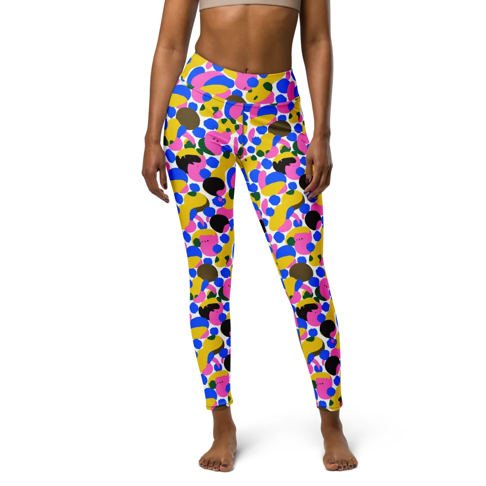 Candy Orchard on Yoga Leggings — Front