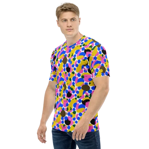 Candy Orchard on a Men's Crew Neck T-Shirt