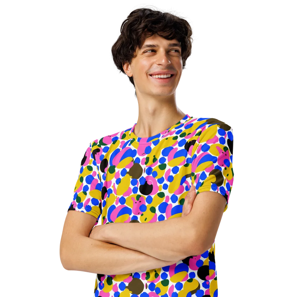Candy Orchard on Men's Crew Neck T-Shirt — Left Front
