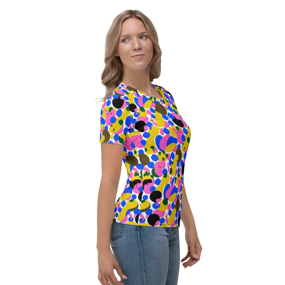 Candy Orchard on Women's Crew Neck T-Shirt — Right