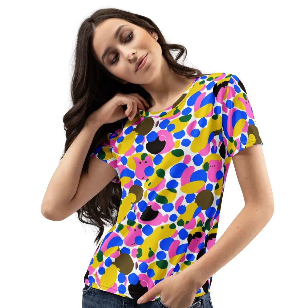 Candy Orchard on Women's Crew Neck T-Shirt — Left Front