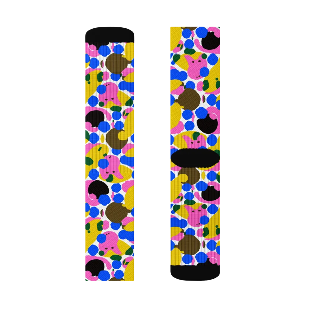 Candy Orchard on Socks — Left Sock