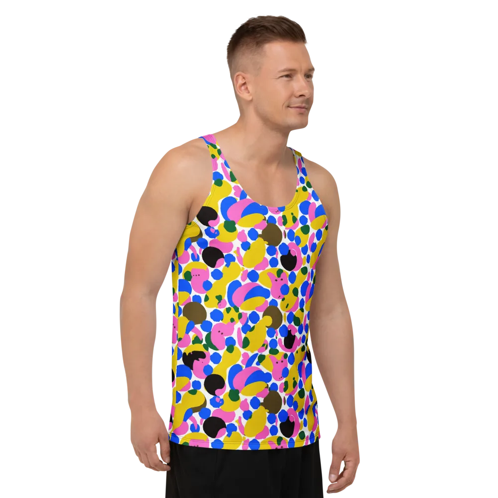 Candy Orchard on Men's Tank Top — Right Front