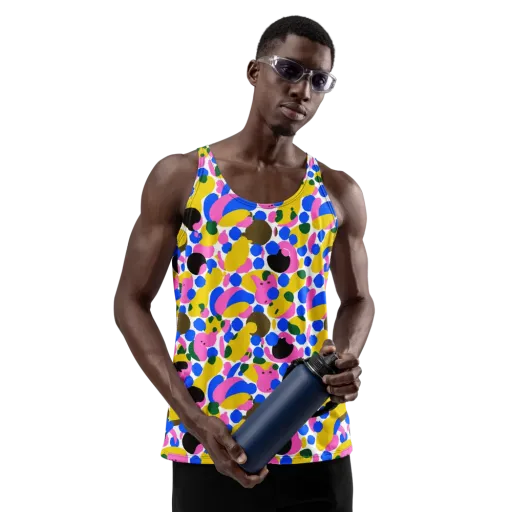 Candy Orchard on a Men's Tank Top