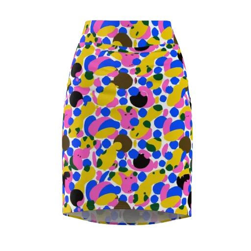 Candy Orchard on a Pencil Skirt