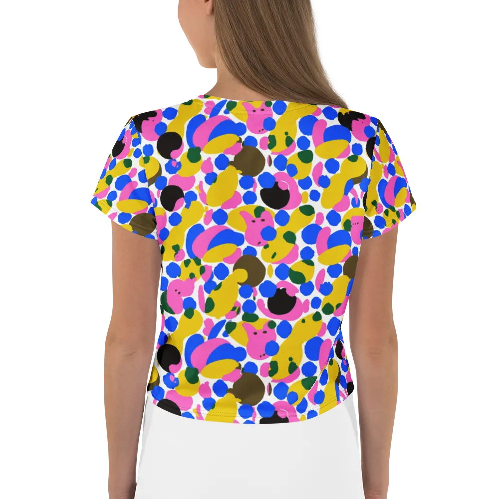 Candy Orchard on Crop Tee — Back