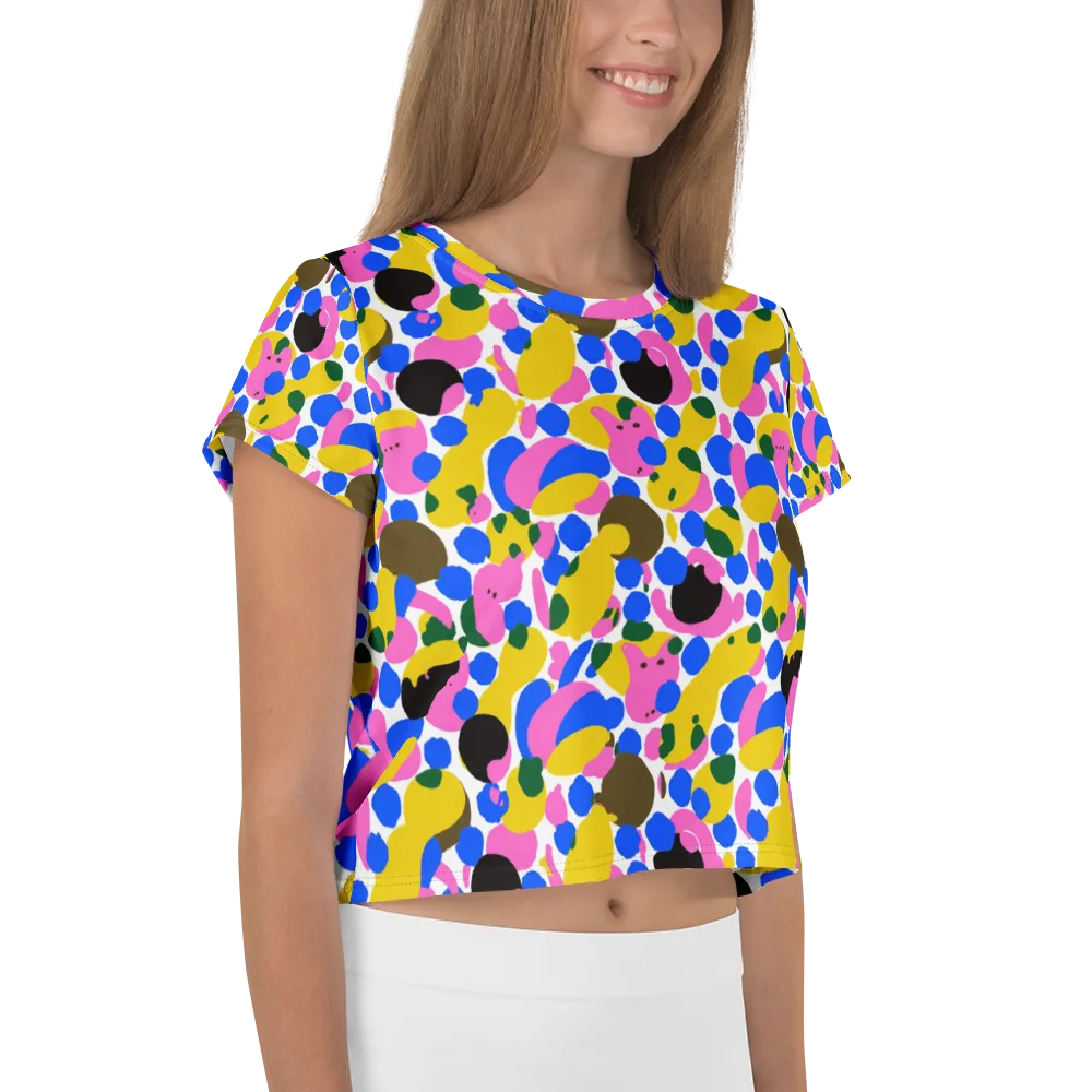Candy Orchard on Crop Tee — Right
