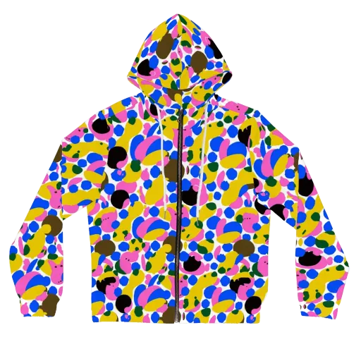 Candy Orchard on a Women's Full-Zip Hoodie