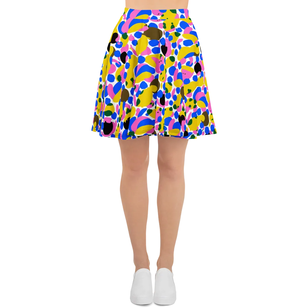Candy Orchard on Skater Skirt — Front