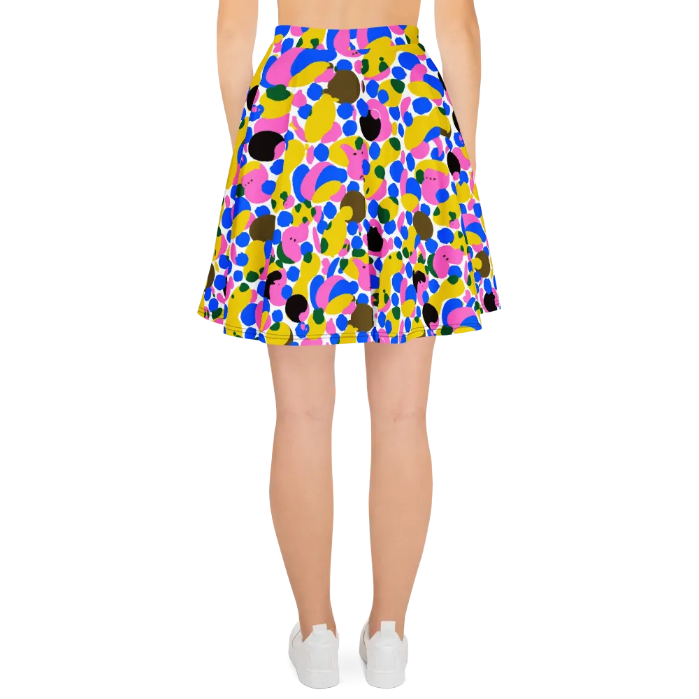 Candy Orchard on Skater Skirt — Back