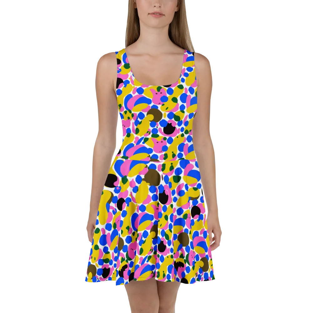 Candy Orchard on Skater Dress — Front