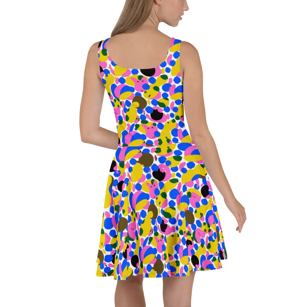Candy Orchard on Skater Dress — Back
