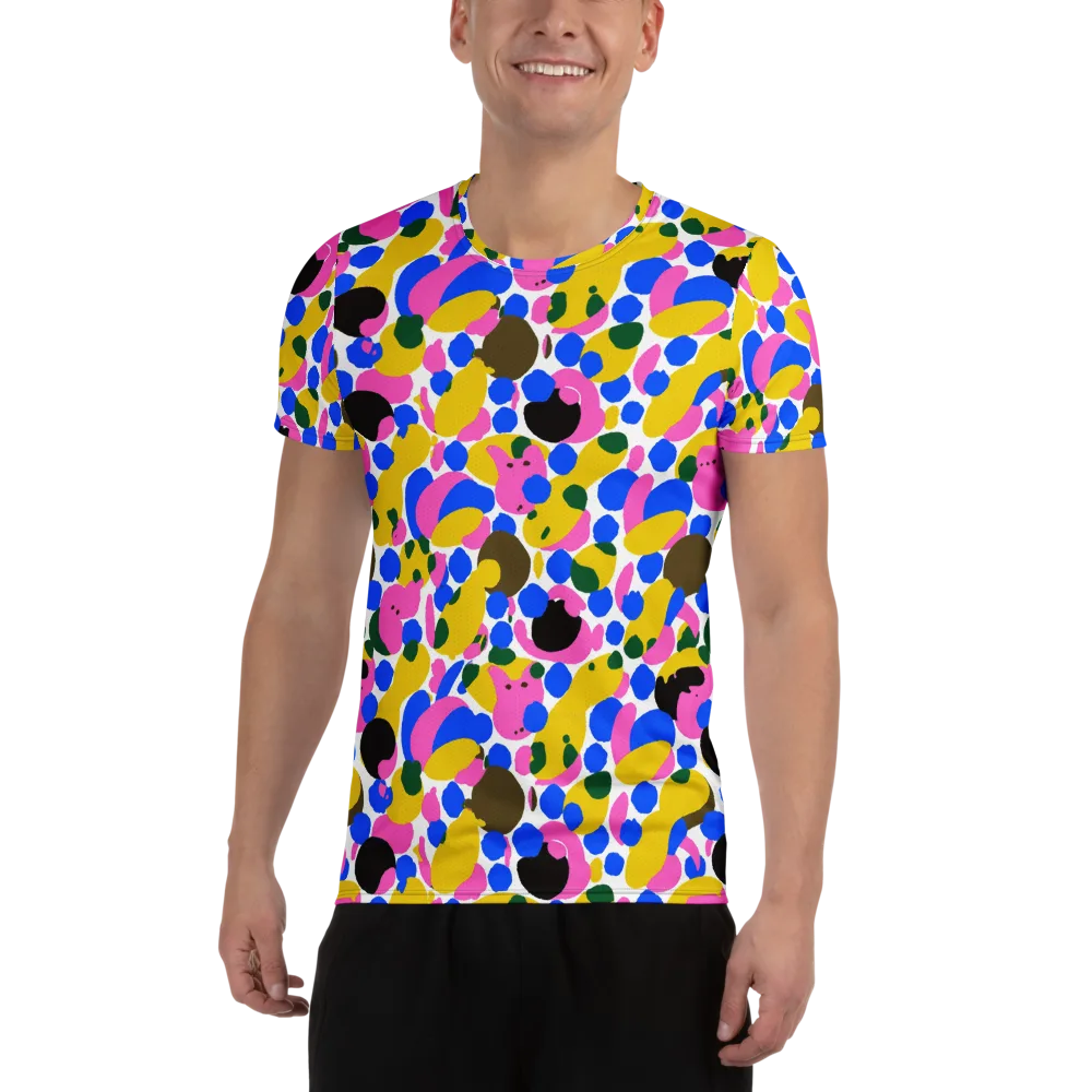 Candy Orchard on Men's Athletic T-Shirt — Front
