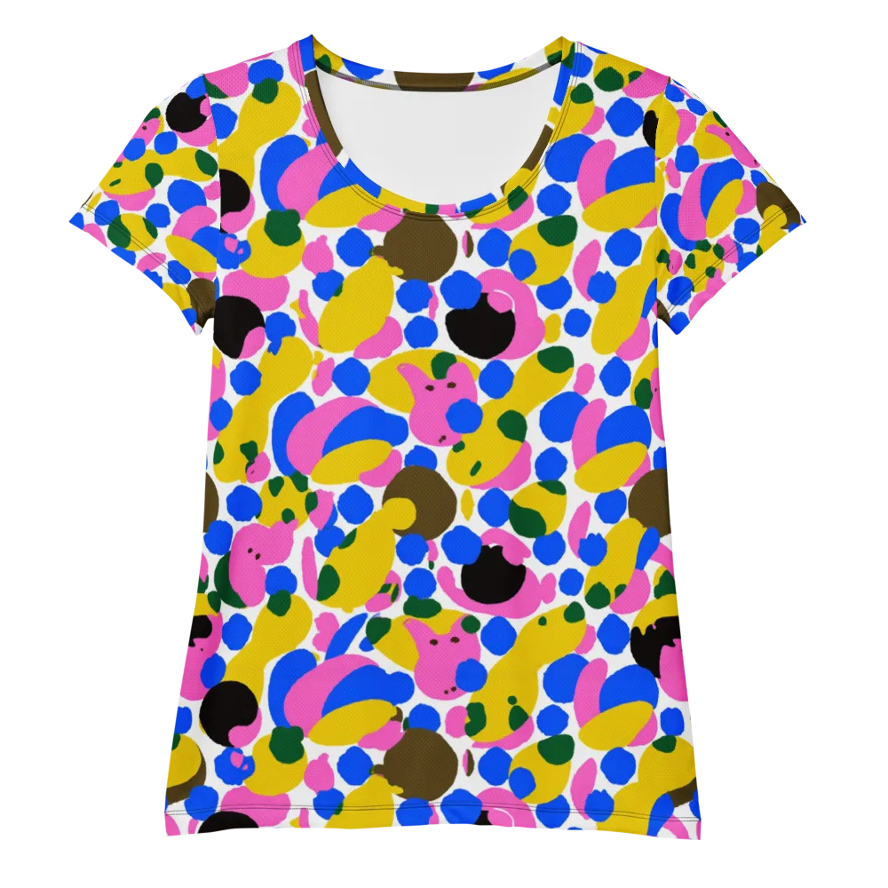 Candy Orchard on Women's Athletic T-Shirt — Front