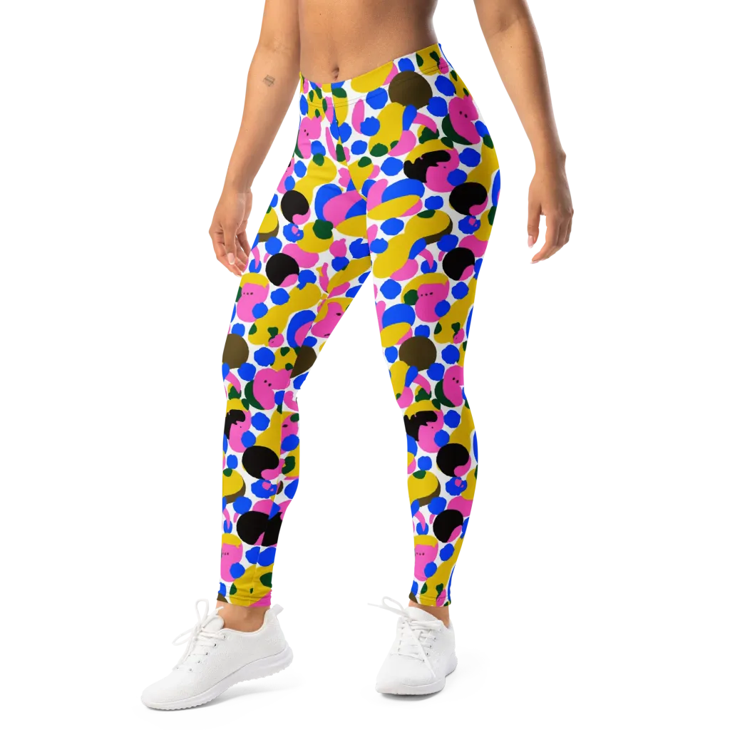 Candy Orchard on Leggings — Left Front