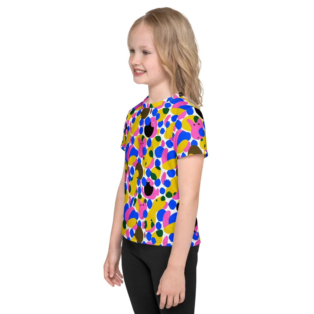 Candy Orchard on Kids Crew Neck T-Shirt — Left