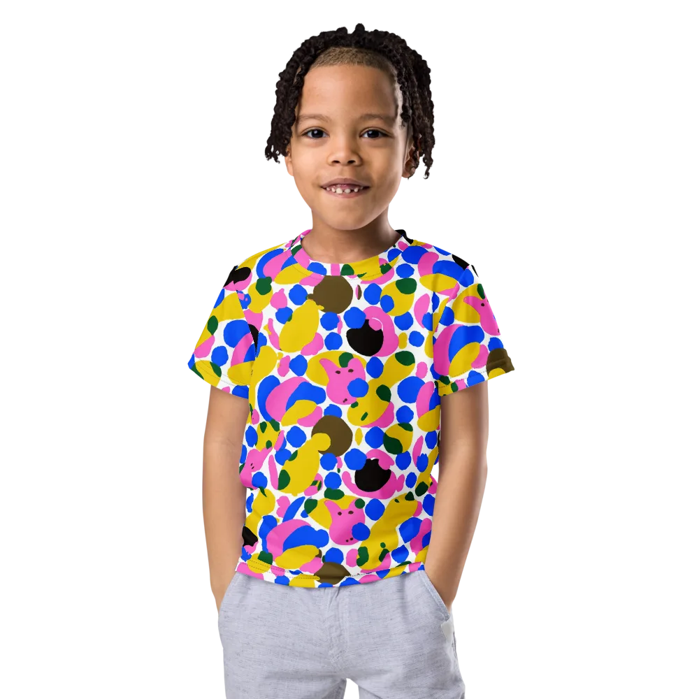 Candy Orchard on Kids Crew Neck T-Shirt — Front