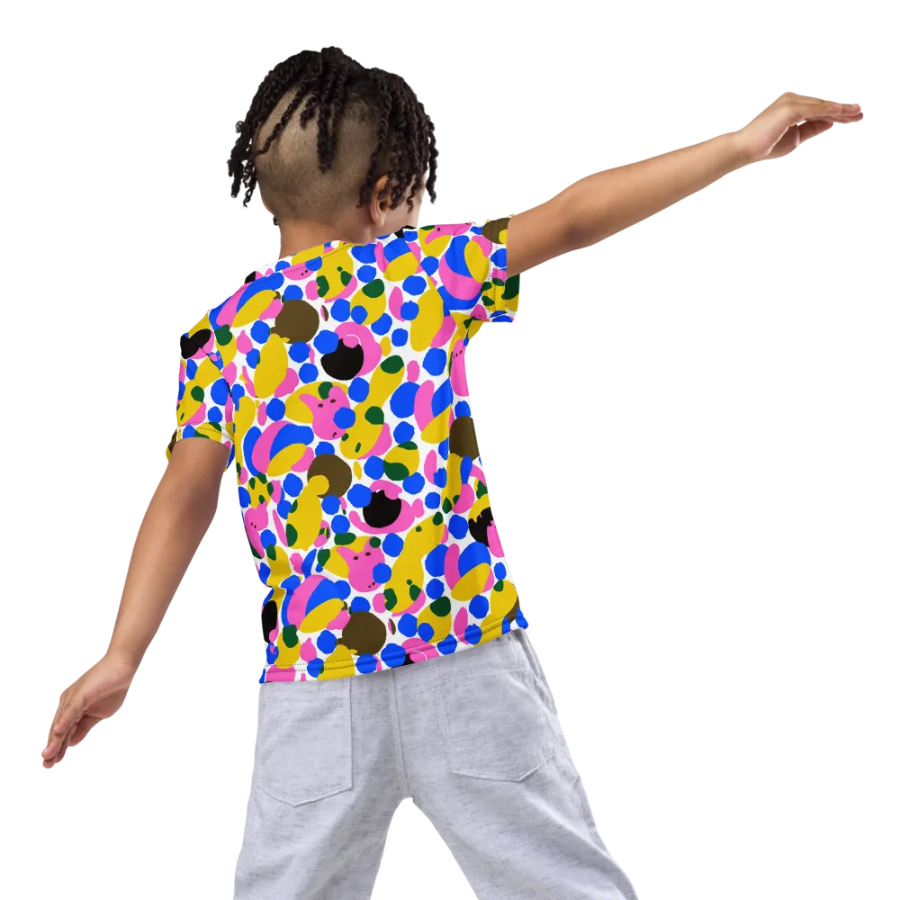 Candy Orchard on Kids Crew Neck T-Shirt — Back