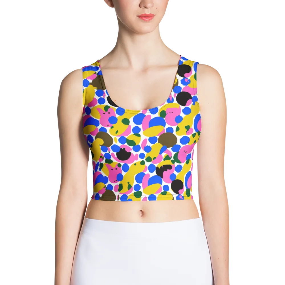 Candy Orchard on Crop Top — Front