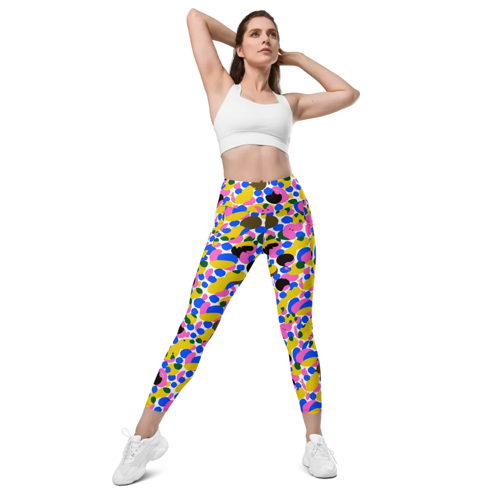 Candy Orchard on Leggings with Pockets — Front