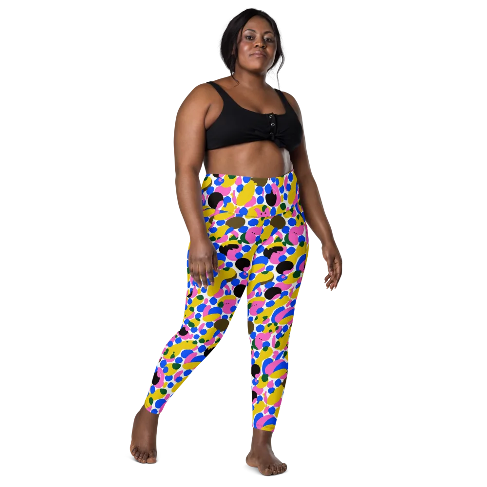 Candy Orchard on Leggings with Pockets — Front
