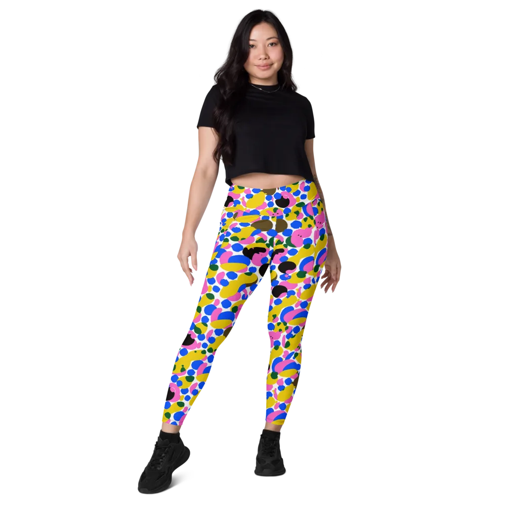 Candy Orchard on Leggings with Pockets — Front