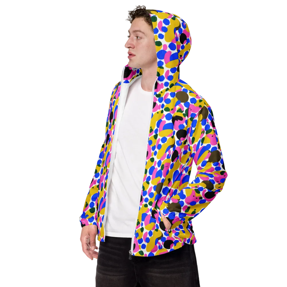 Candy Orchard on Men's Windbreaker — Left Front
