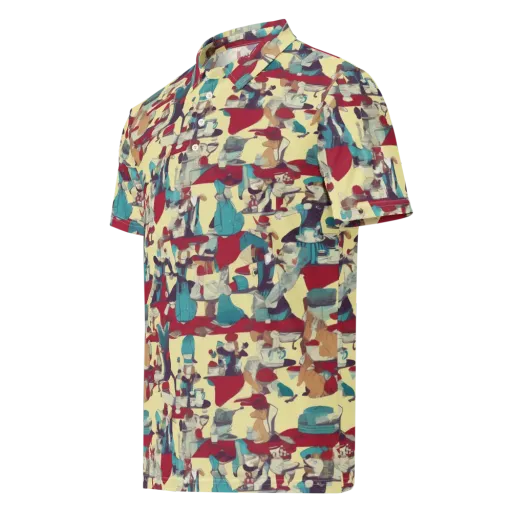 Crimson Tea Salon on a Men's Slim Fit Polo Shirt