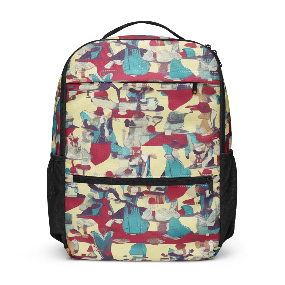 Crimson Tea Salon on Utility Backpack — Front