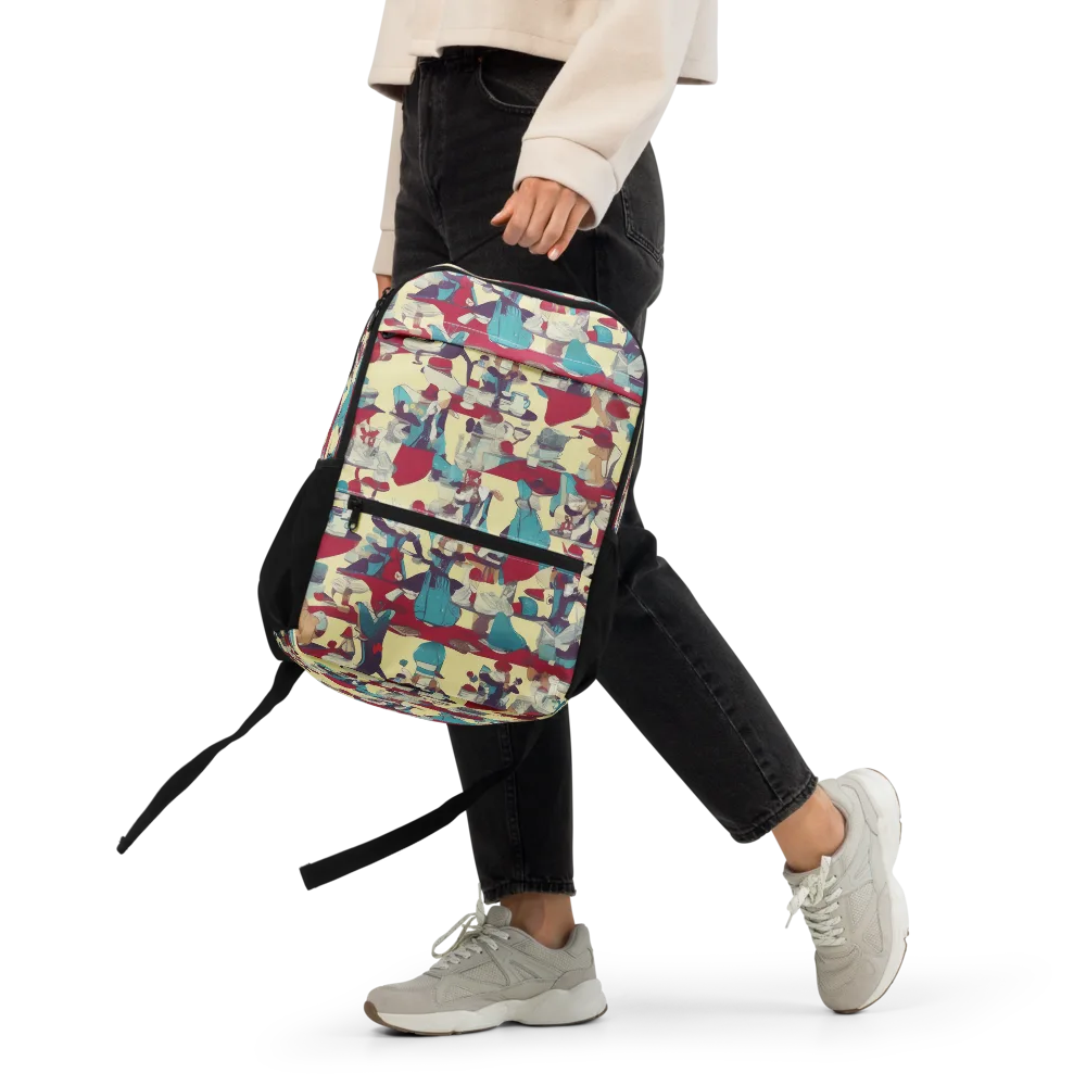 Crimson Tea Salon on Utility Backpack — Front