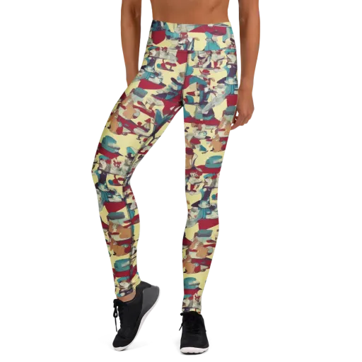 Crimson Tea Salon on a Yoga Leggings